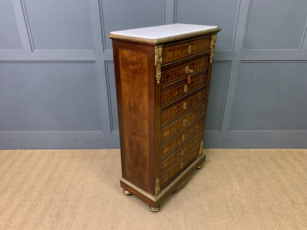 19th Century French Secretaire Abattant View XIII