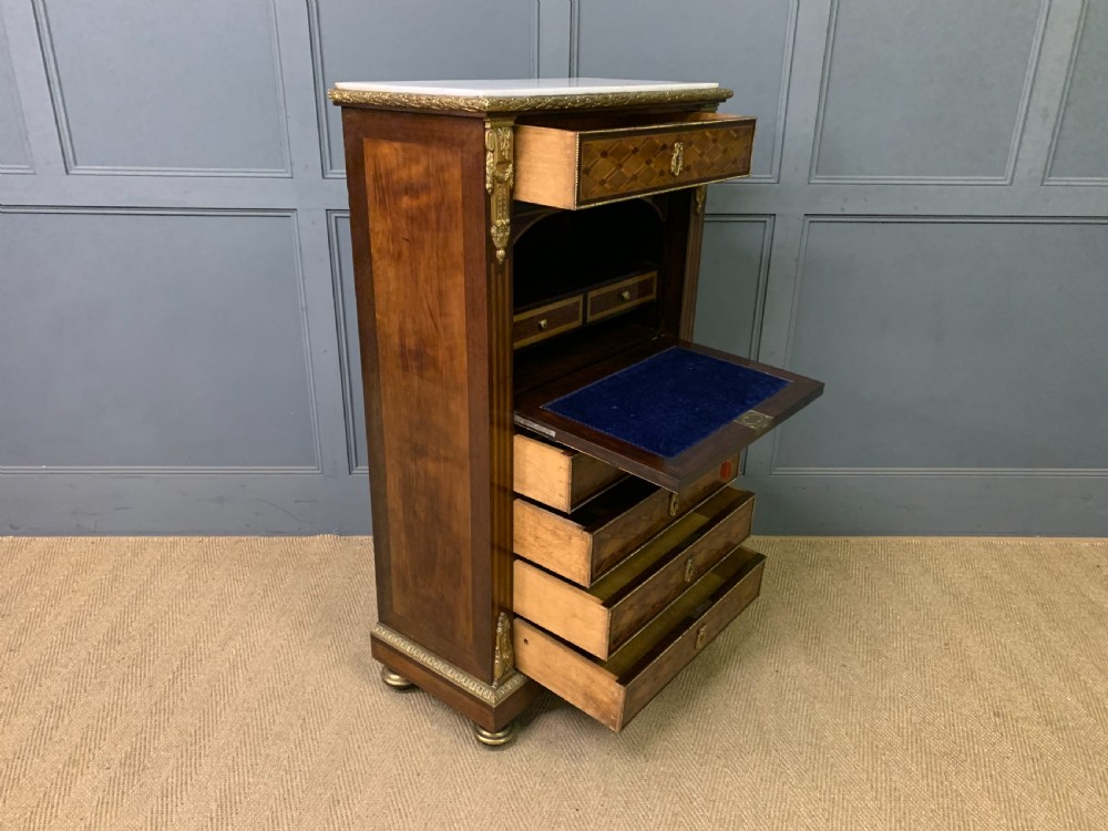 19th Century French Secretaire Abattant View XVIII
