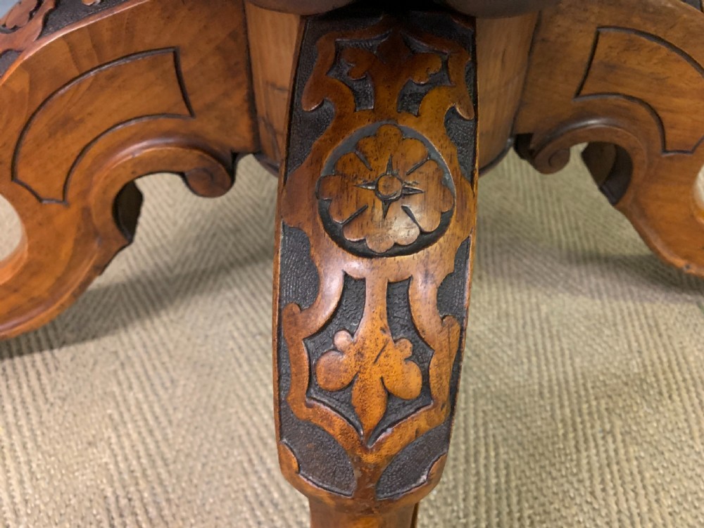 Large Sized Victorian Inlaid Burr Walnut Coffee Table View XIV
