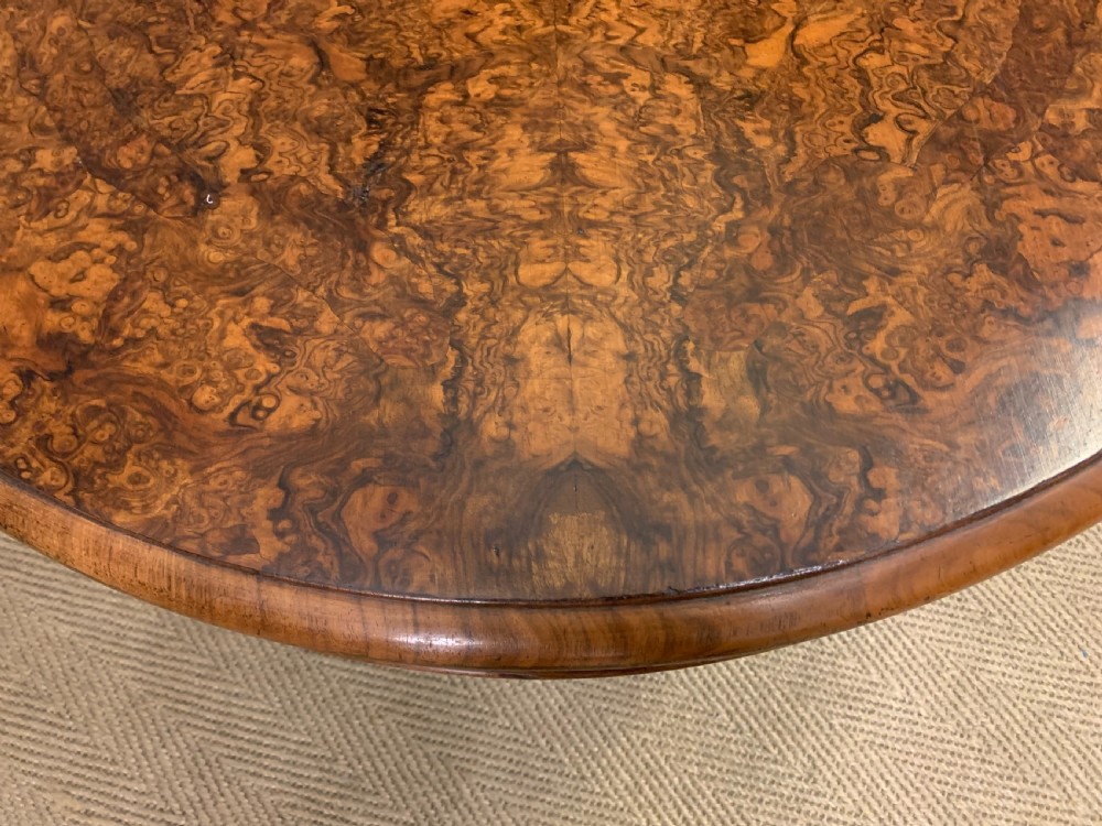 Large Sized Victorian Burr Walnut Coffee Table View IX