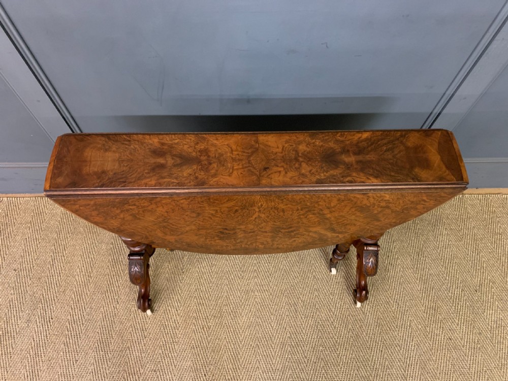 Large Victorian Burr Walnut Sutherland Table View III
