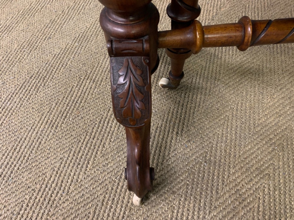 Large Victorian Burr Walnut Sutherland Table View VI