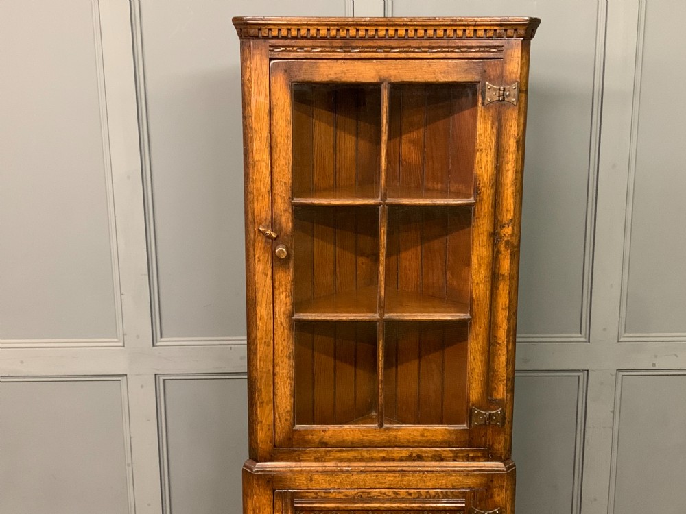 Ipswich Oak Corner Cabinet View III