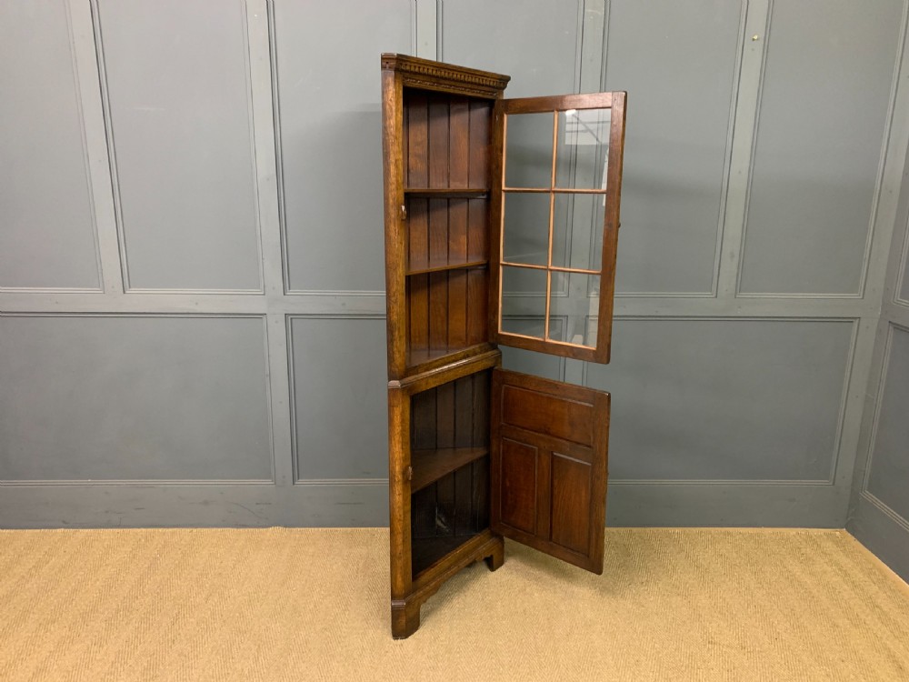 Ipswich Oak Corner Cabinet View XII