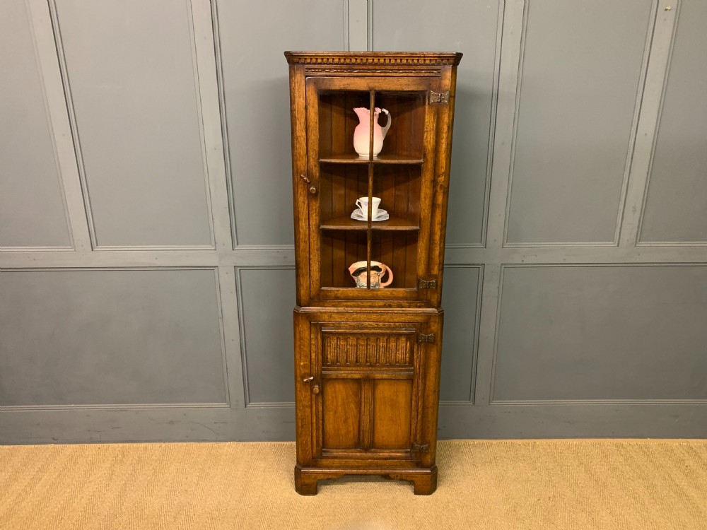 Ipswich Oak Corner Cabinet View XIV