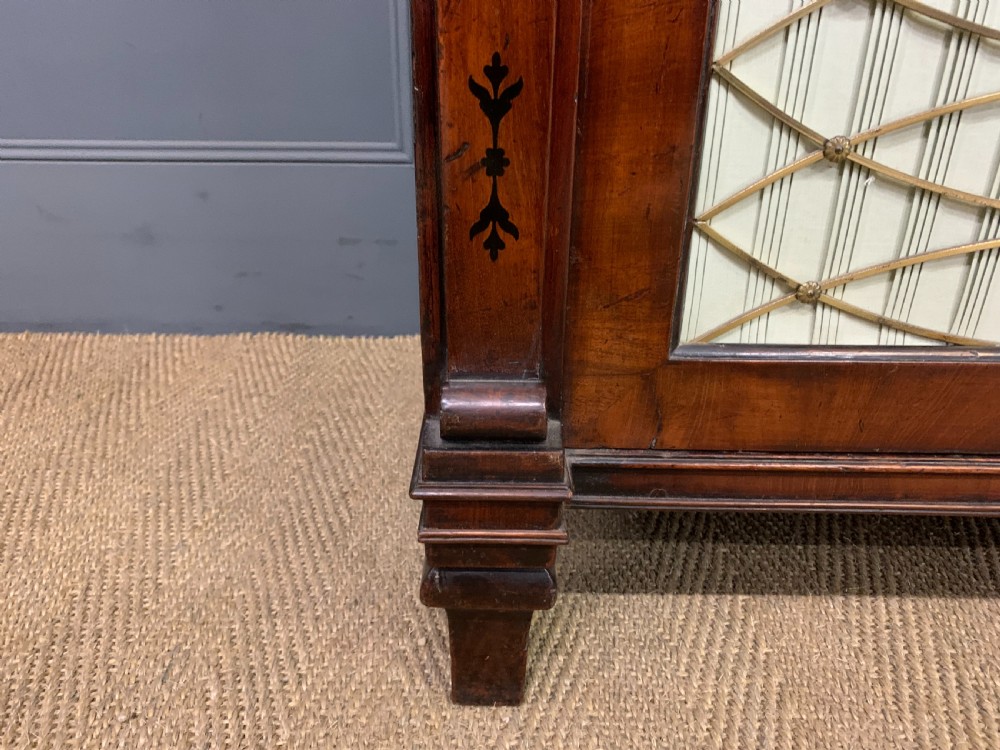 Regency Period Inlaid Mahogany Side Cabinet View X