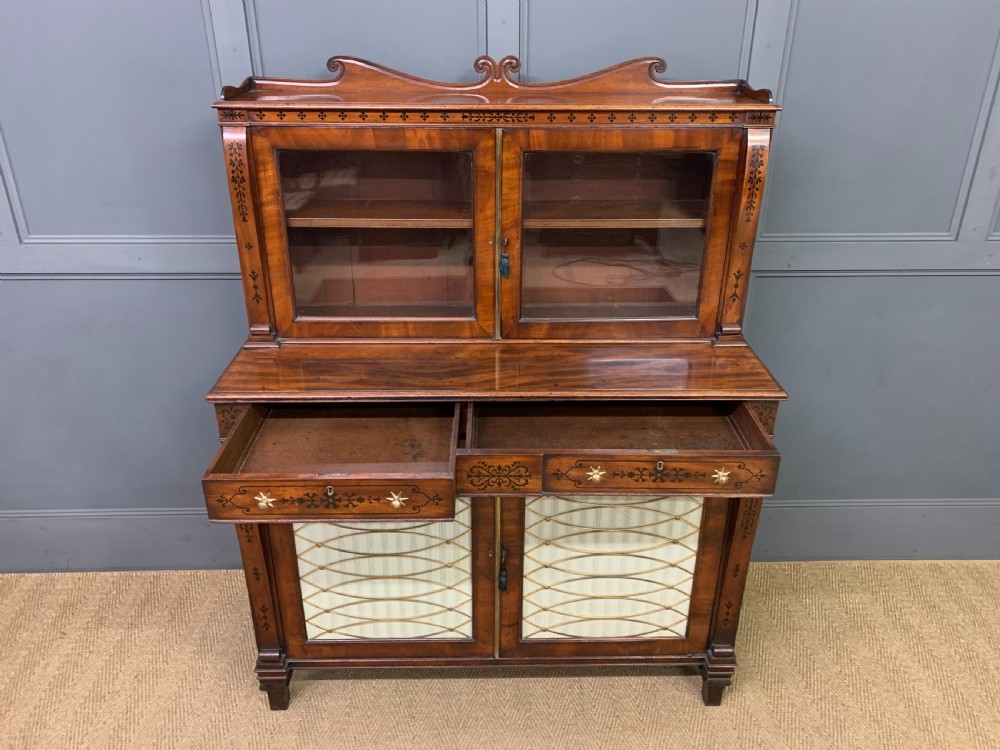 Regency Period Inlaid Mahogany Side Cabinet View XIV