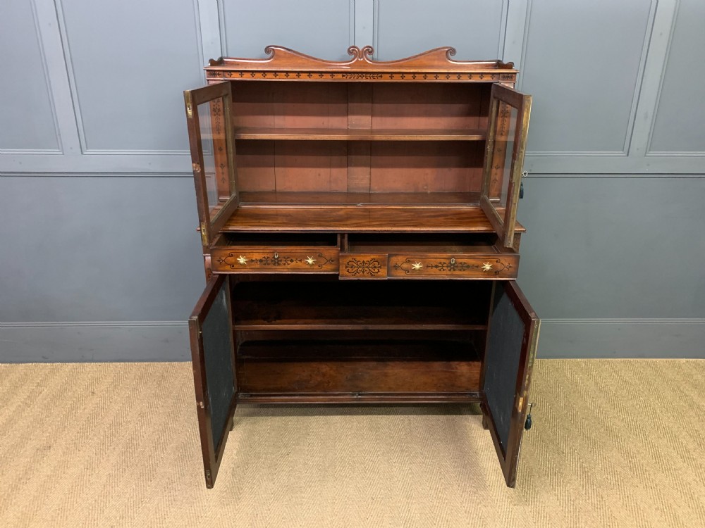 Regency Period Inlaid Mahogany Side Cabinet View XV