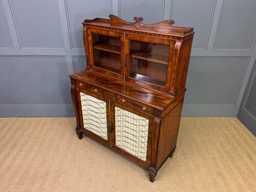 Regency Period Inlaid Mahogany Side Cabinet View XXII