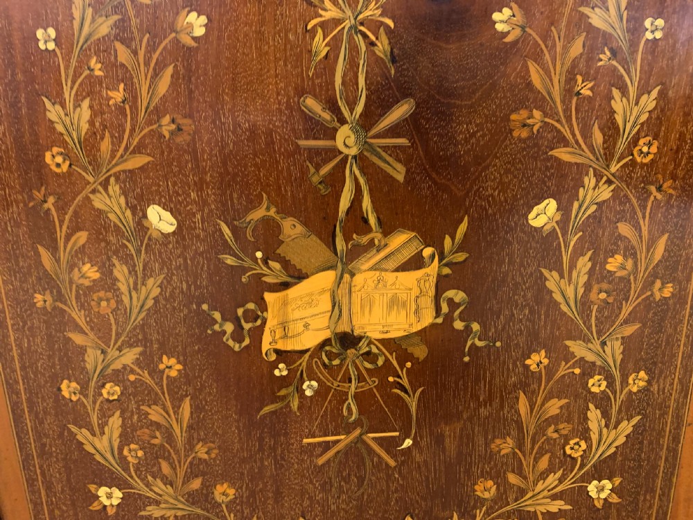 Edwards and Roberts Inlaid Mahogany Bookcase View IV
