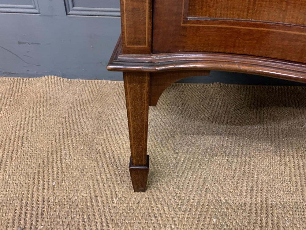 Serpentine Inlaid Mahogany Display Cabinet View IV
