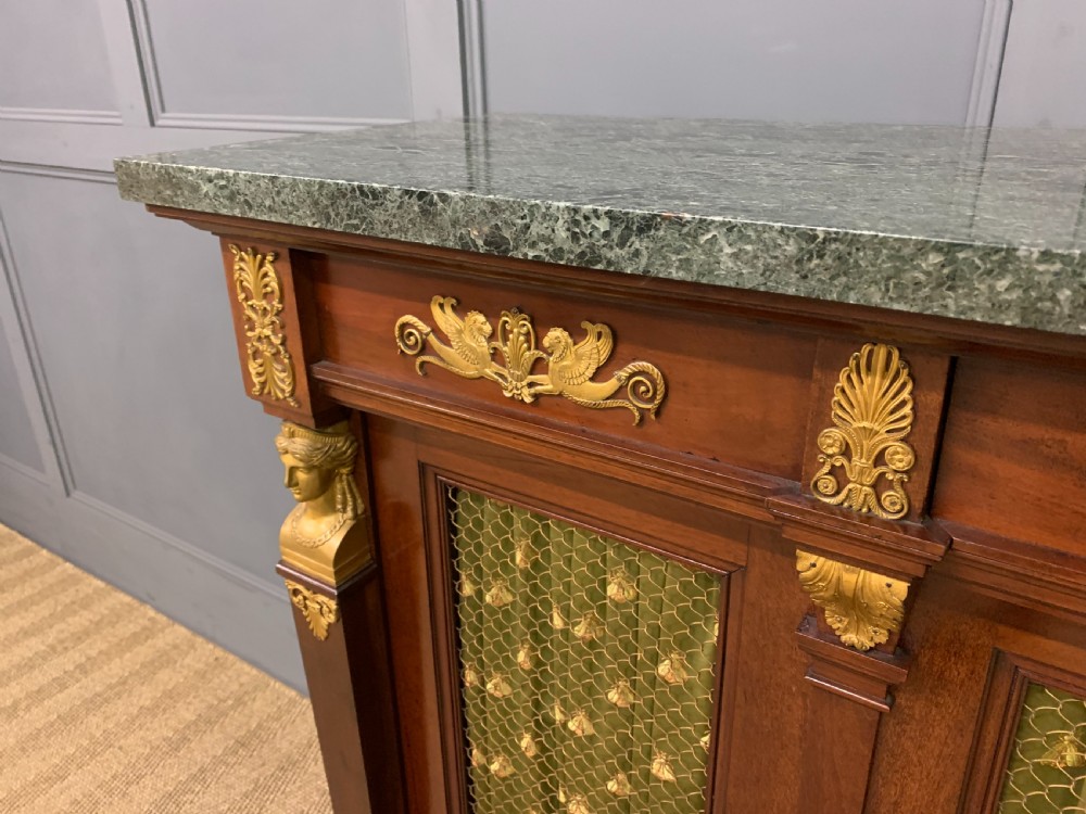 French Empire Mahogany Chiffonier View IV