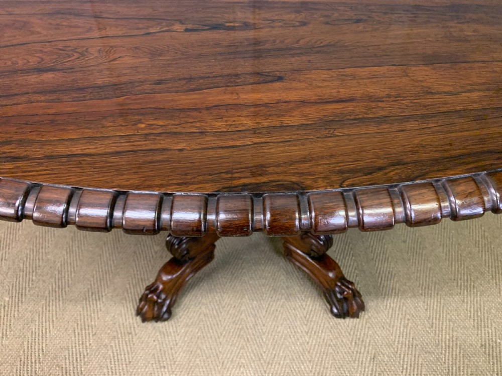 Regency Period Rosewood Centre Table View XII