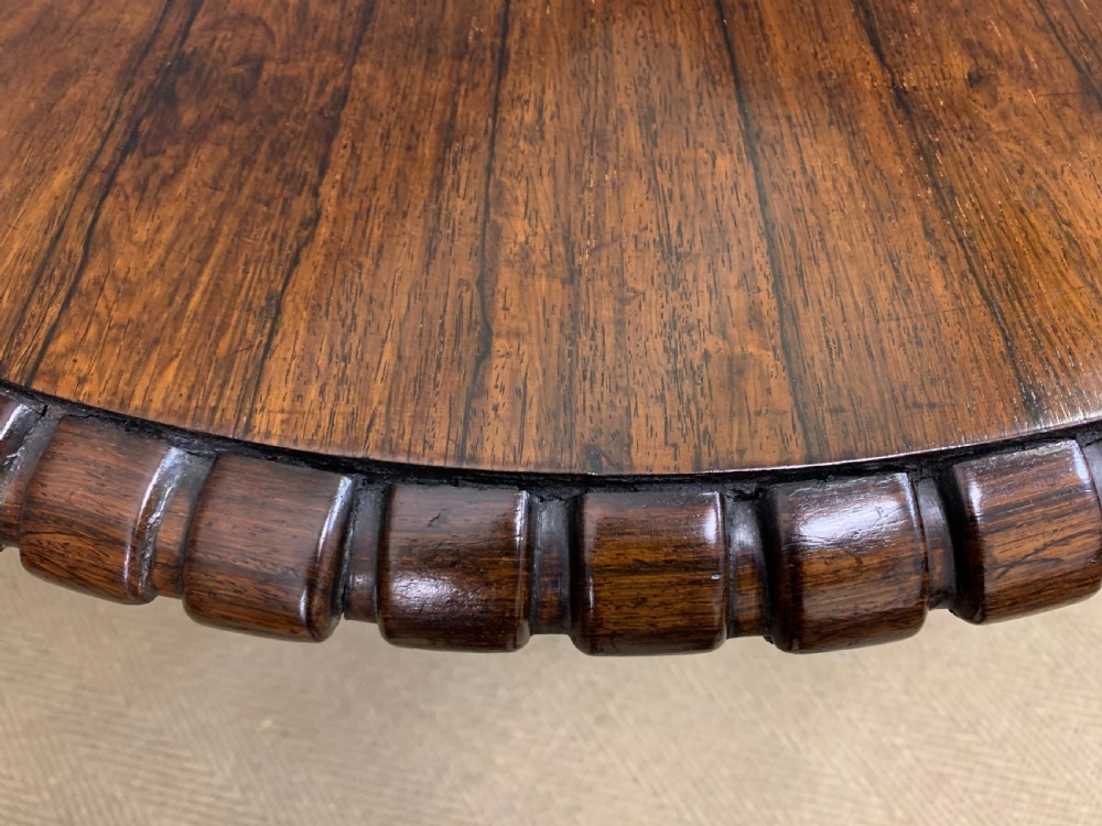 Regency Period Rosewood Centre Table View XV