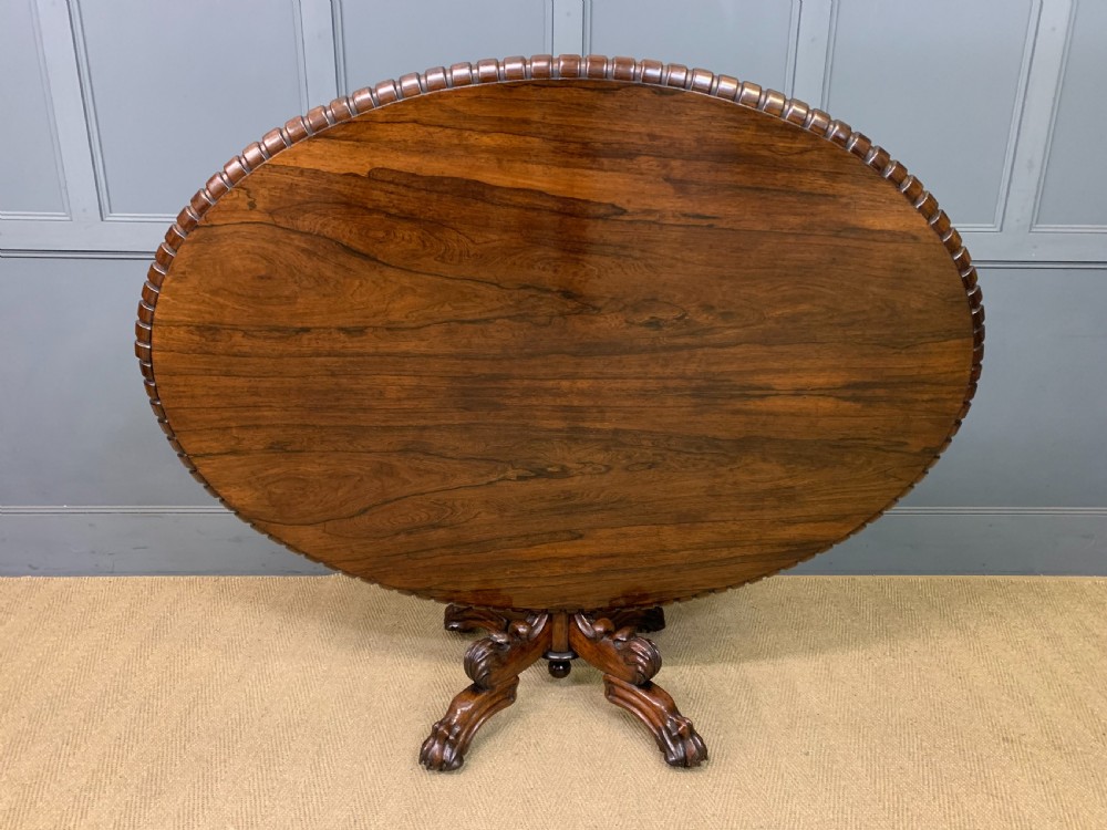 Regency Period Rosewood Centre Table View XVI
