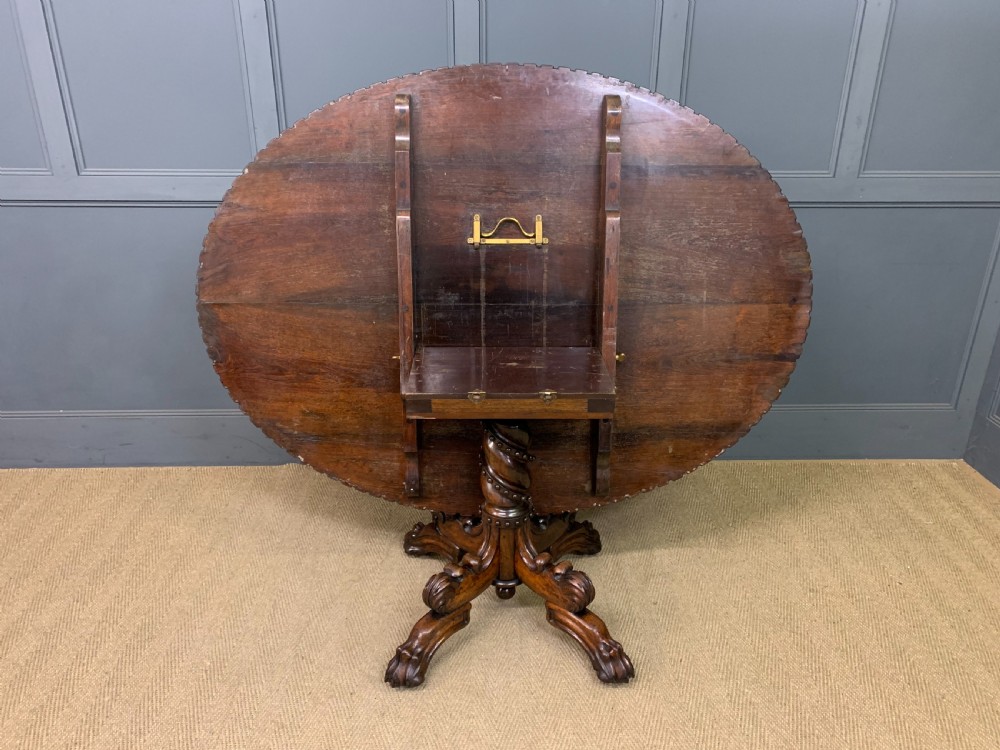 Regency Period Rosewood Centre Table View XVII