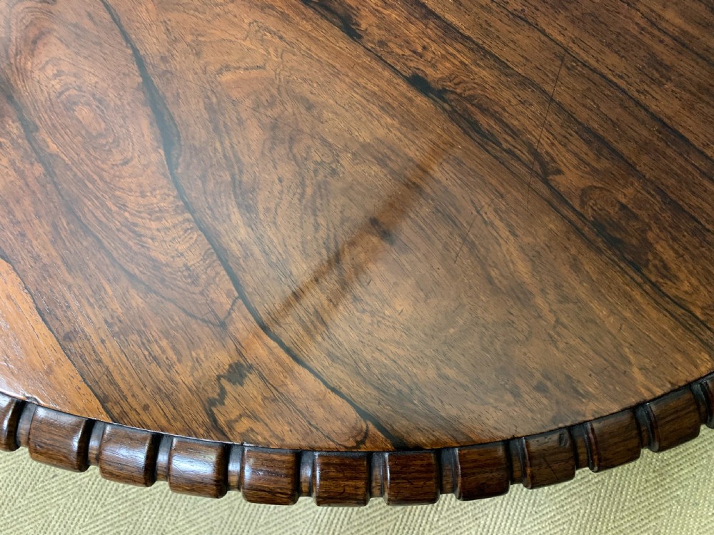 Regency Period Rosewood Centre Table View XVIII