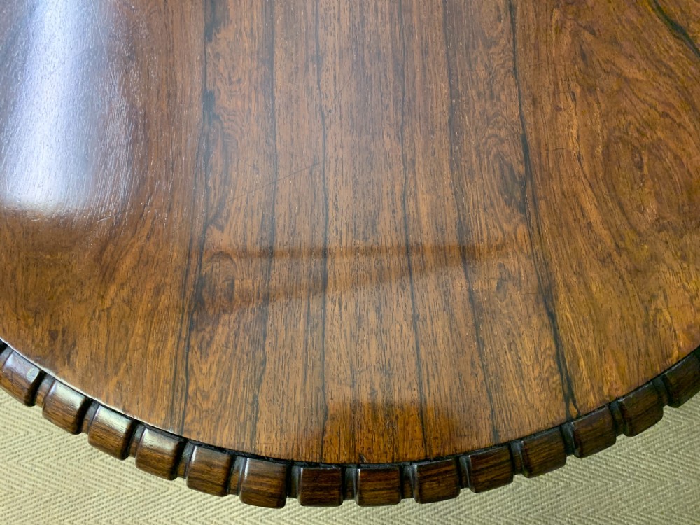 Regency Period Rosewood Centre Table View XIX