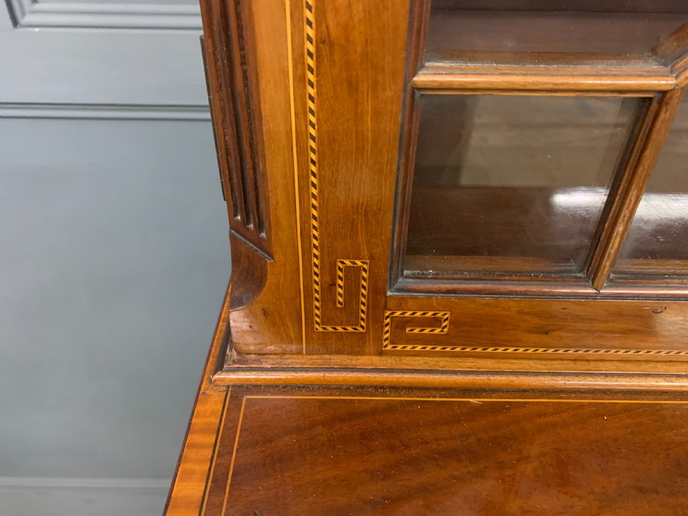Edwards and Roberts Inlaid Mahogany Bookcase View VI