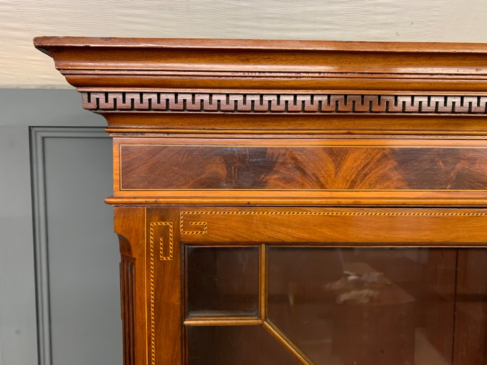 Edwards and Roberts Inlaid Mahogany Bookcase View IX
