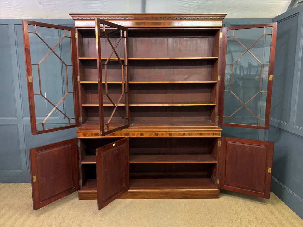Edwards and Roberts Inlaid Mahogany Bookcase View XV