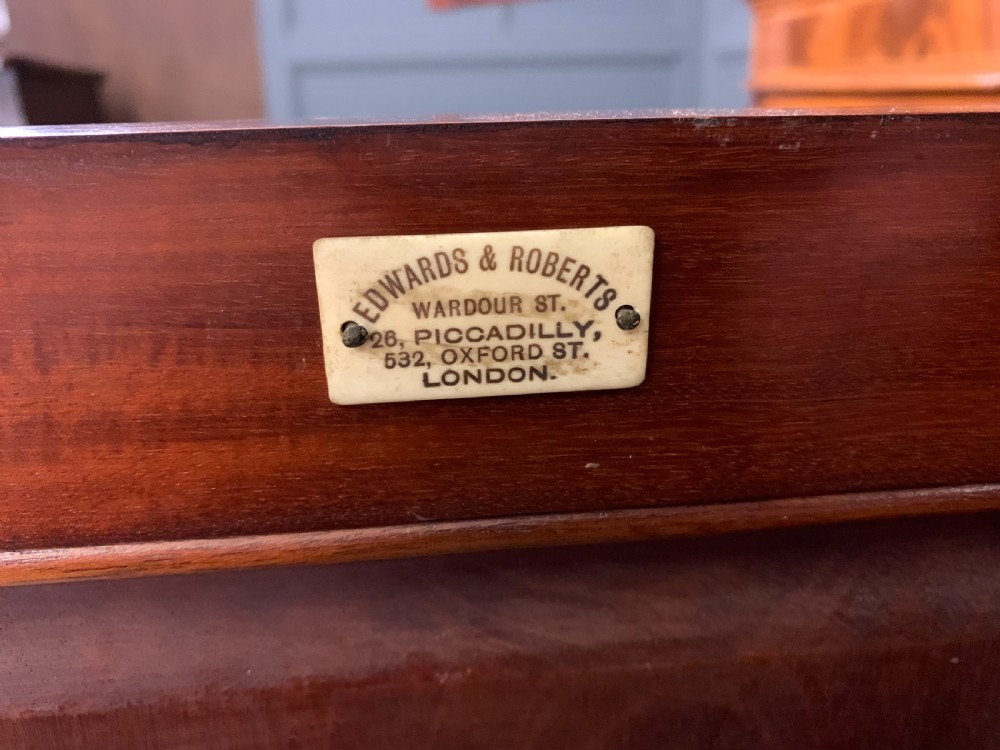 Edwards and Roberts Inlaid Mahogany Bookcase View XVI