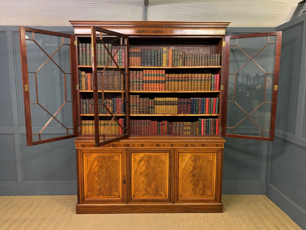 Edwards and Roberts Inlaid Mahogany Bookcase View XVII