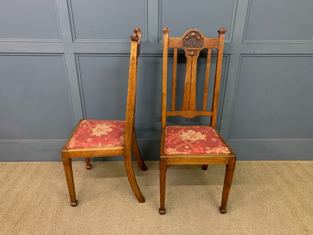Set of 8 Arts and Crafts Dining Chairs View XVI