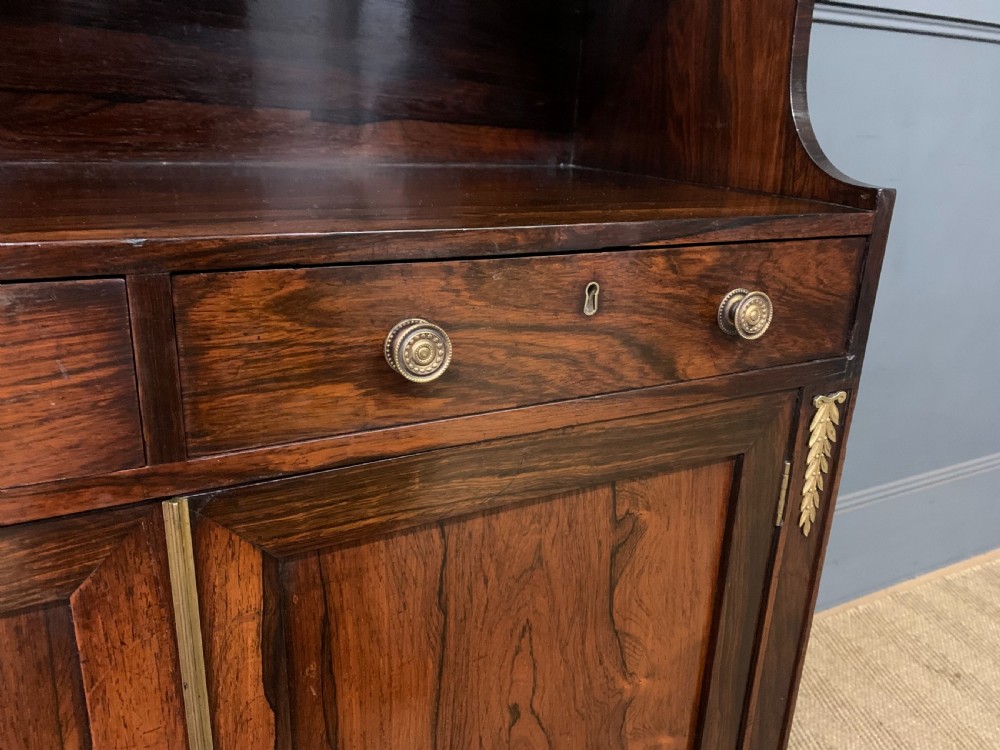 Regency Period Rosewood Waterfall Bookcase View VII