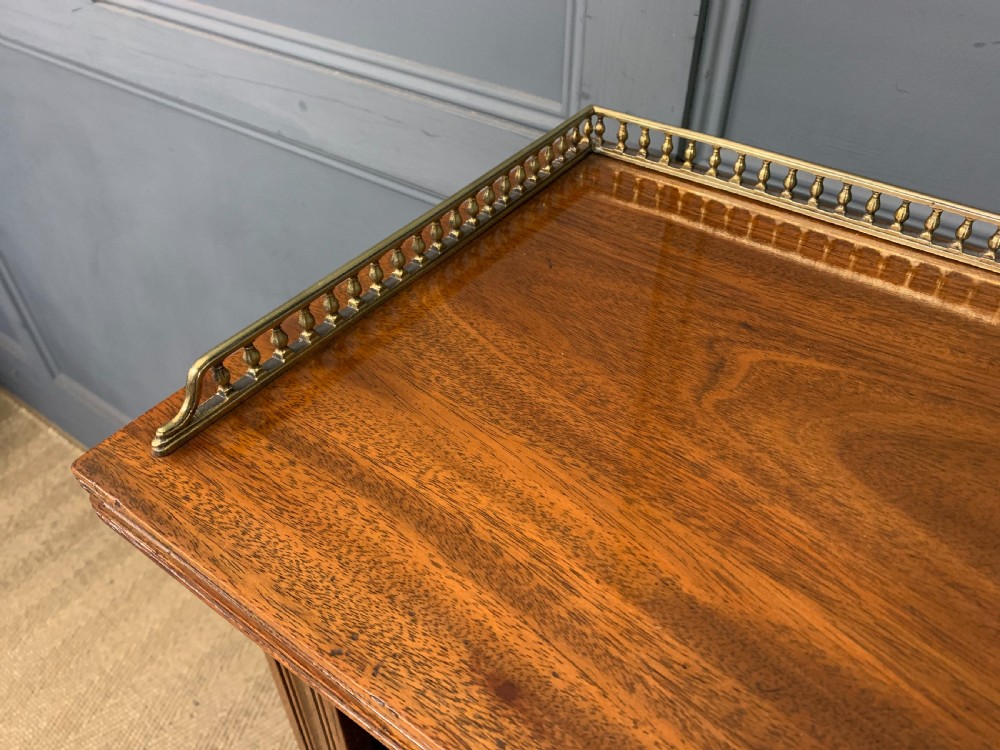 Late Victorian Walnut Open Bookcase View III