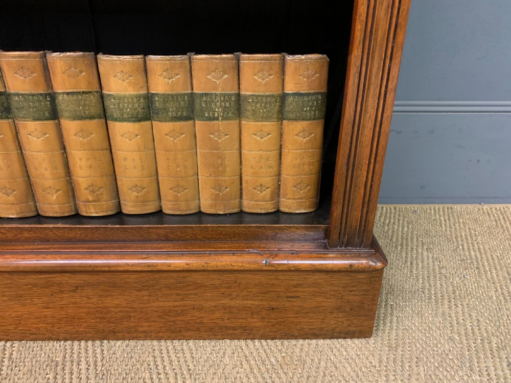 Late Victorian Walnut Open Bookcase View IV