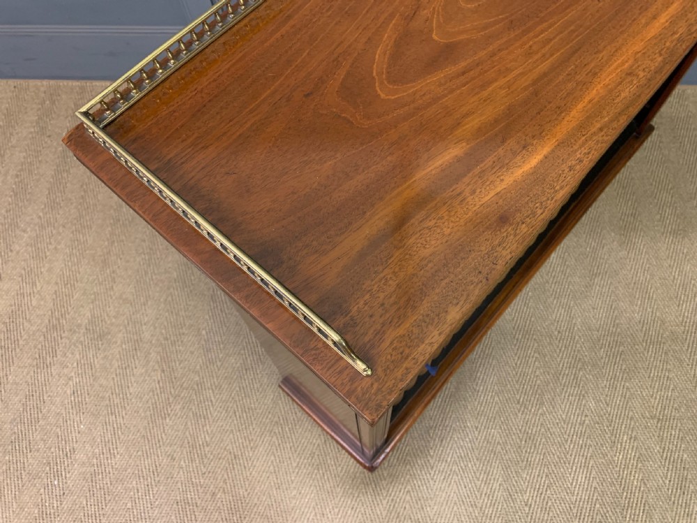Late Victorian Walnut Open Bookcase View V