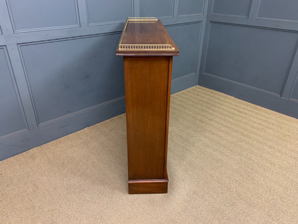 Late Victorian Walnut Open Bookcase View IX