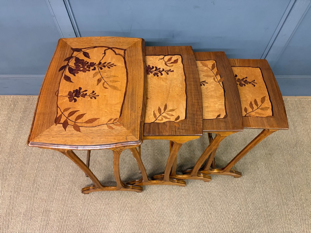 Galle Style Nest of 4 Tables View XI