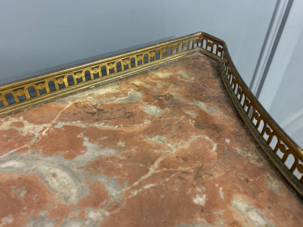 A French Louis XV style mahogany vitrine featuring a curved glazed door, gilt-bronze mounts, hand-painted lower panel depicting romantic figures, and a red velvet interior. View III