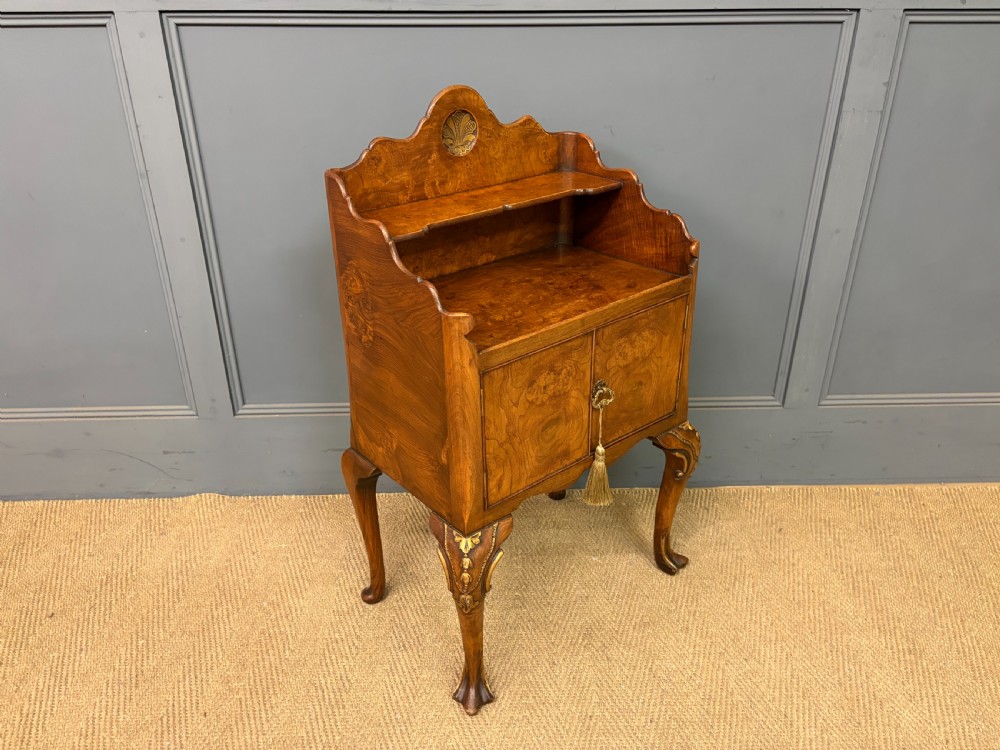 Pair of Burr Walnut Bedside Cupboards by Maple & Co. View XIV