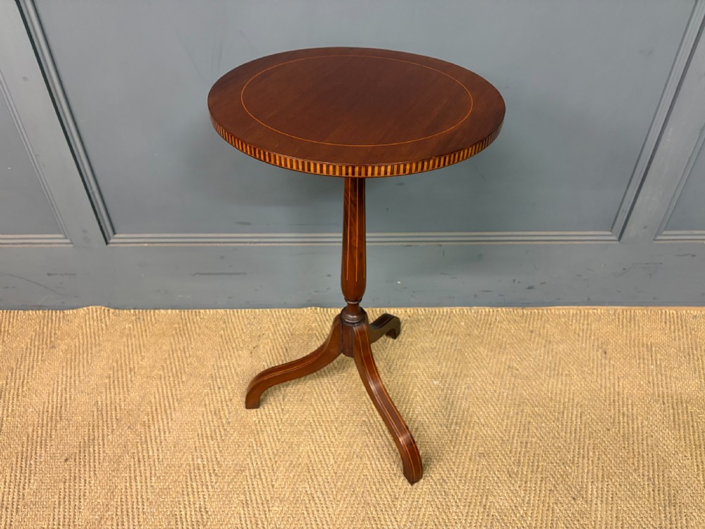 Edwardian Inlaid Mahogany Wine Table