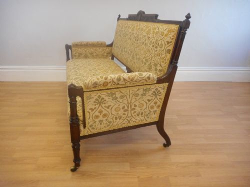 ANTIQUE VICTORIAN ROSEWOOD SOFA - ADDITIONAL PHOTO 2