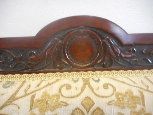 ANTIQUE VICTORIAN ROSEWOOD SOFA - ADDITIONAL PHOTO 8