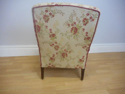 ANTIQUE ENGLISH VICTORIAN UPHOLSTERED ARMCHAIR CIRCA 1860 - ADDITIONAL PHOTO 2
