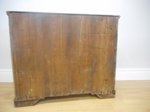 ANTIQUE GEORGIAN OAK CHEST OF DRAWERS - ADDITIONAL PHOTO 2