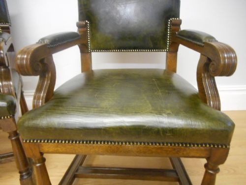 ANTIQUE PAIR OF LIBRARY ARMCHAIRSPAIR OF LIBRARY CHAIRS - ADDITIONAL PHOTO 2