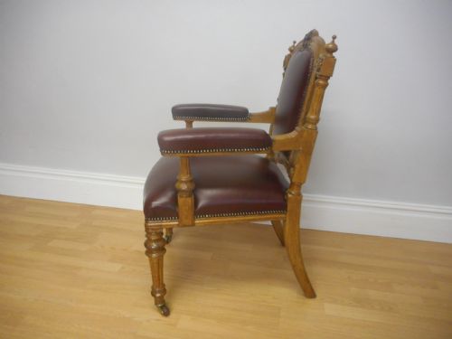 ANTIQUE VICTORIAN ARM CHAIR - ADDITIONAL PHOTO 8