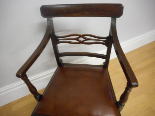 ANTIQUE GEORGIAN ARM CHAIR - ADDITIONAL PHOTO 5