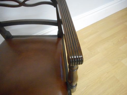 ANTIQUE GEORGIAN ARM CHAIR - ADDITIONAL PHOTO 6