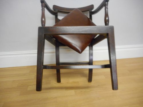 ANTIQUE GEORGIAN ARM CHAIR - ADDITIONAL PHOTO 9