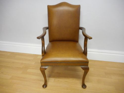 antique library chair - CATEGORY: ANTIQUE CHAIRS - DATED EDWARDIAN