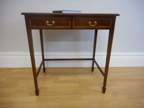 ANTIQUE MAHOGANY WRITING TABLE - ADDITIONAL PHOTO 1