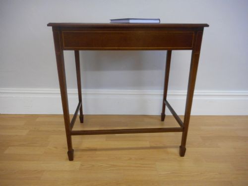 ANTIQUE MAHOGANY WRITING TABLE - ADDITIONAL PHOTO 2