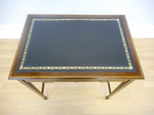ANTIQUE MAHOGANY WRITING TABLE - ADDITIONAL PHOTO 6